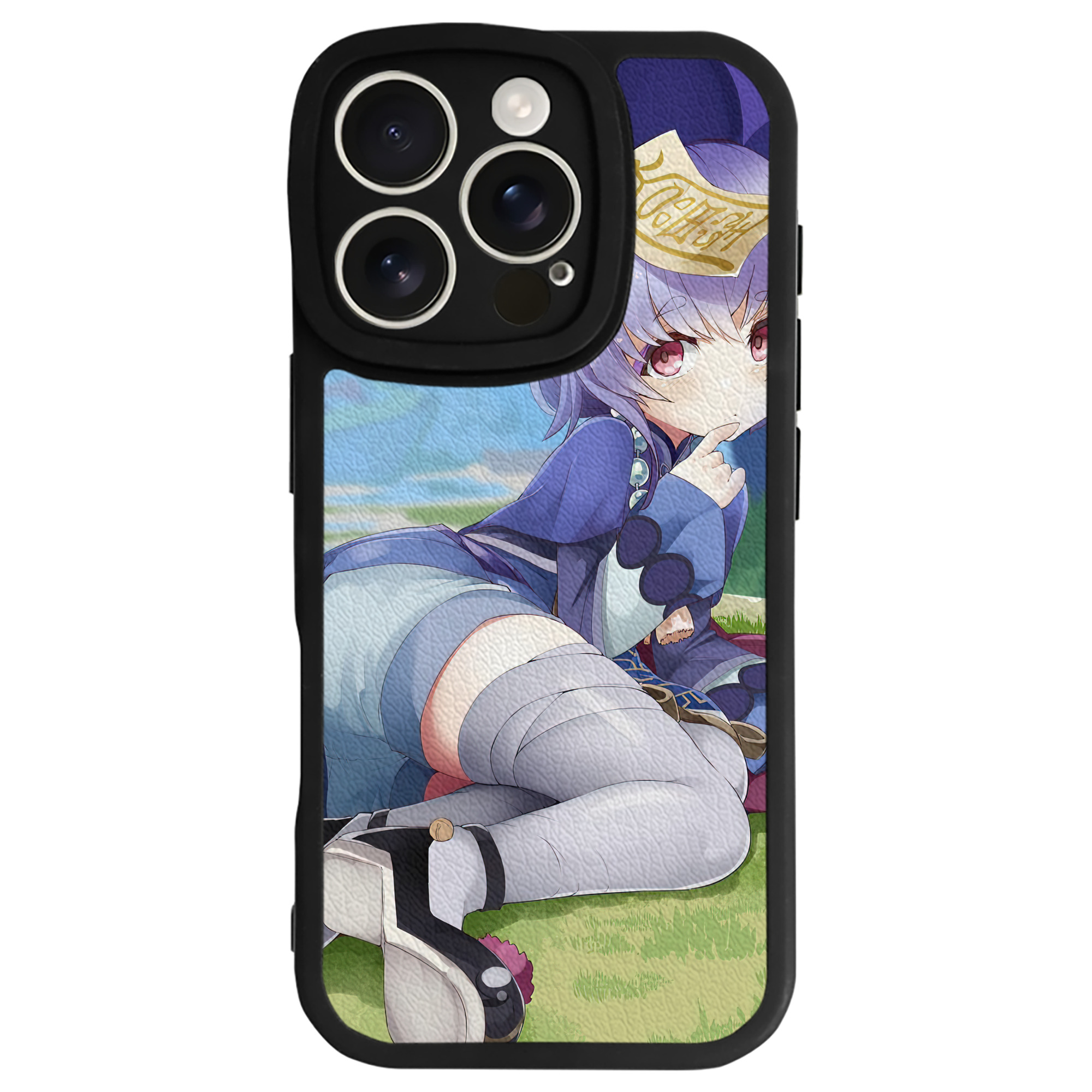 げんし神 genshin 【iPhone 16シリーズ対応】シリコンスマホケース（レザー調） 材質：シリコン